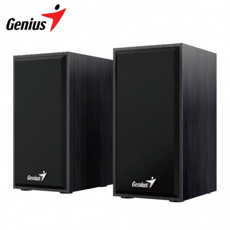 PARLANTE ESTEREO GENIUS SP-HF180, 6W RMS, 3.5MM, USB POWER, NOBLE BLACK