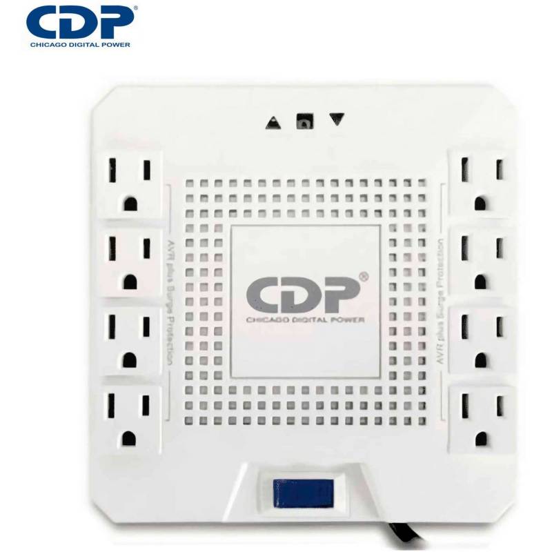 ESTABILIZADOR CDP R-AVR1808I 1800VA/1000W 8 SALIDAS (R-AVR1808I)