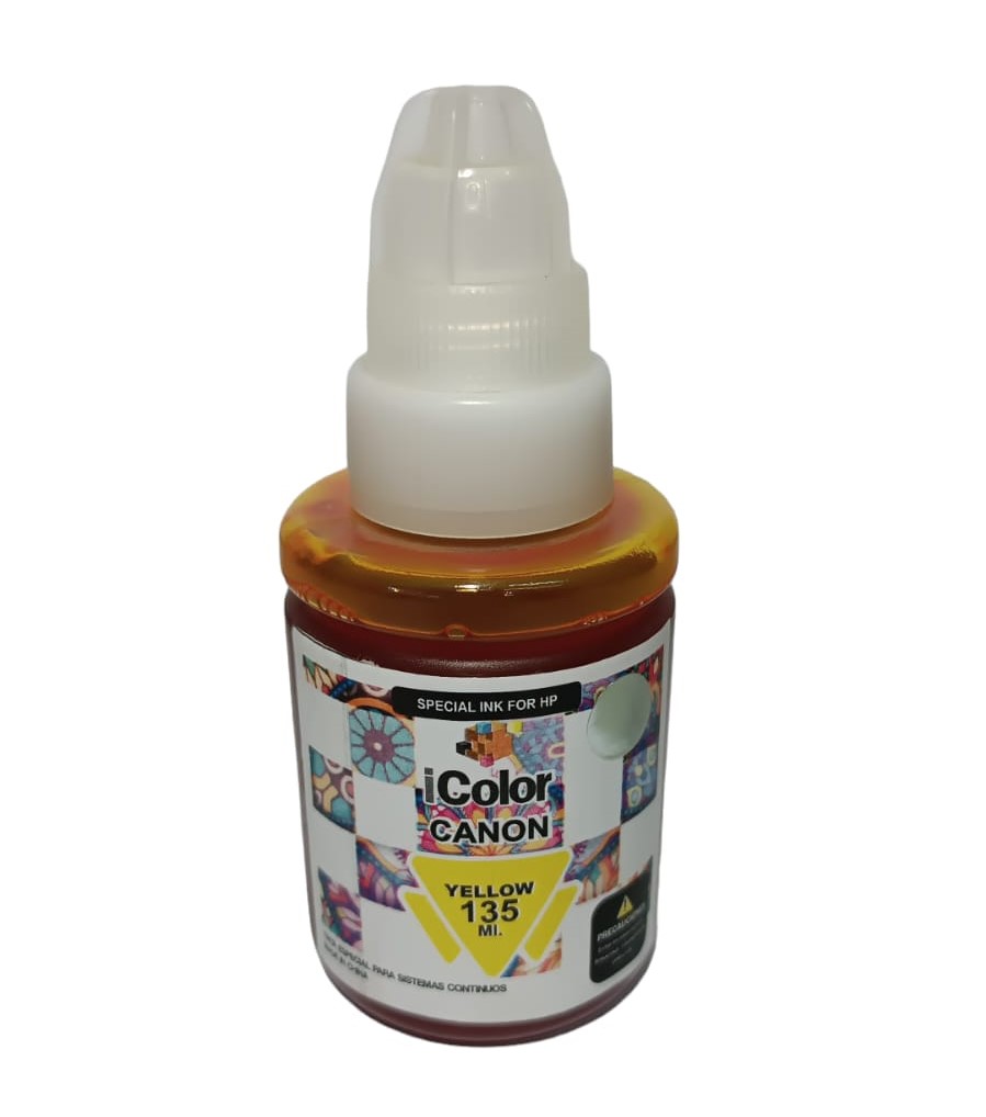 Tinta Compatible CANON Amarillo, 135 ml
