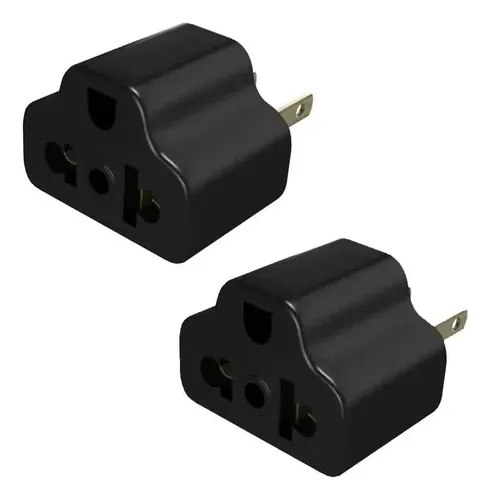 Adaptador Enchufe 3 A 2 con Toma Tierra