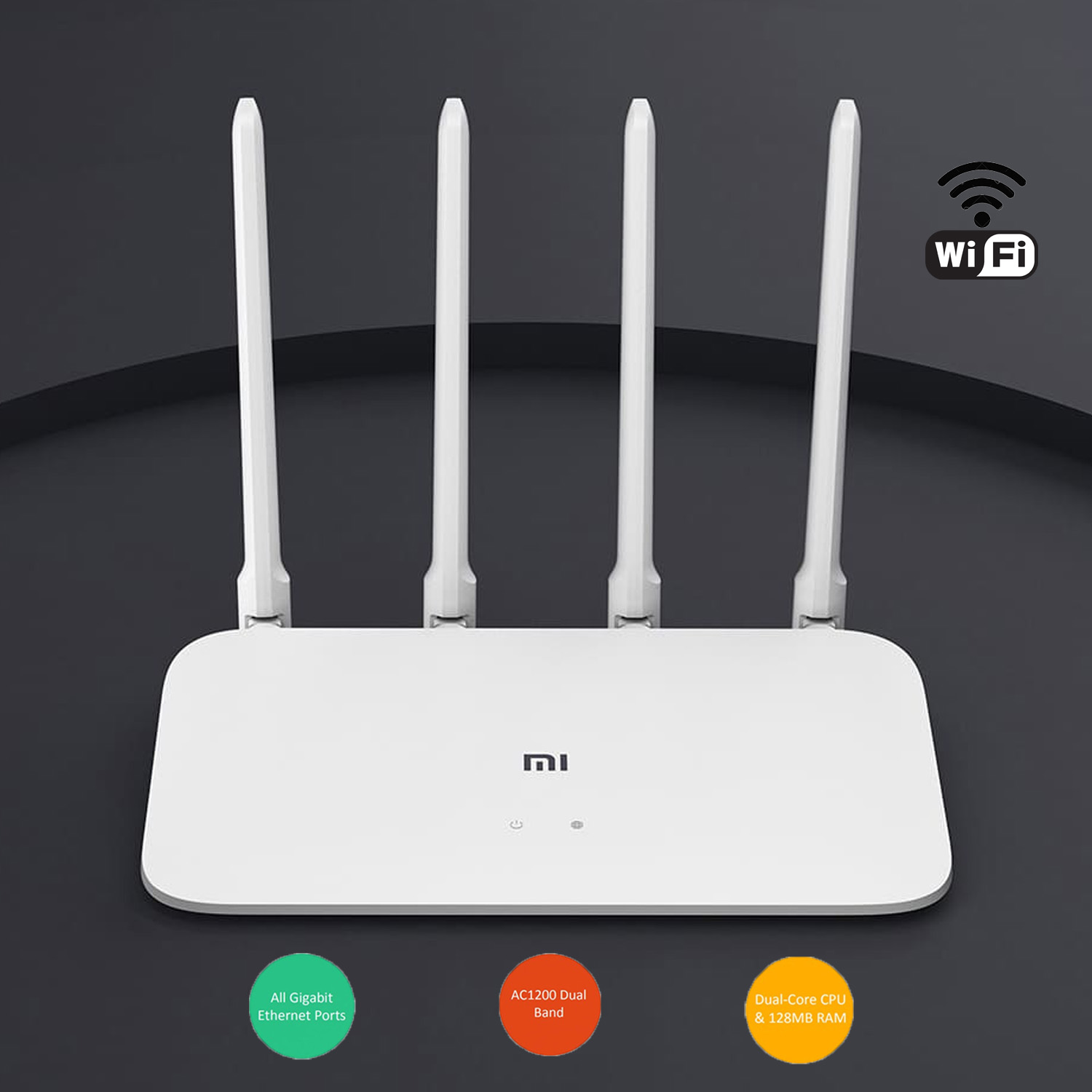 Router Inalambrico Xiaomi AC1200, Doble banda, 3 puertos Gigabit