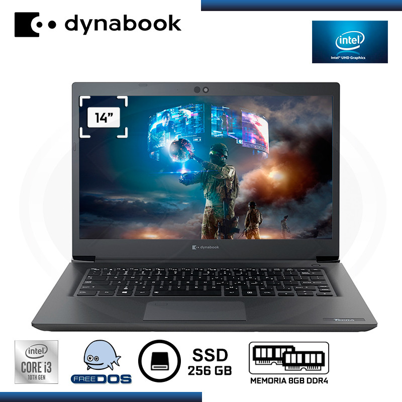 LAPTOP DYNABOOK TECRA A40-G 14" HD, I3 10110U 2.1GHZ, RAM 8GB DDR4, SSD 256GB NVME