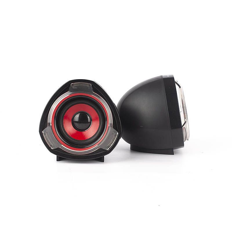 PARLANTE HALION GAMER 2.0 HA-S228 2X5W, USB, ROJO