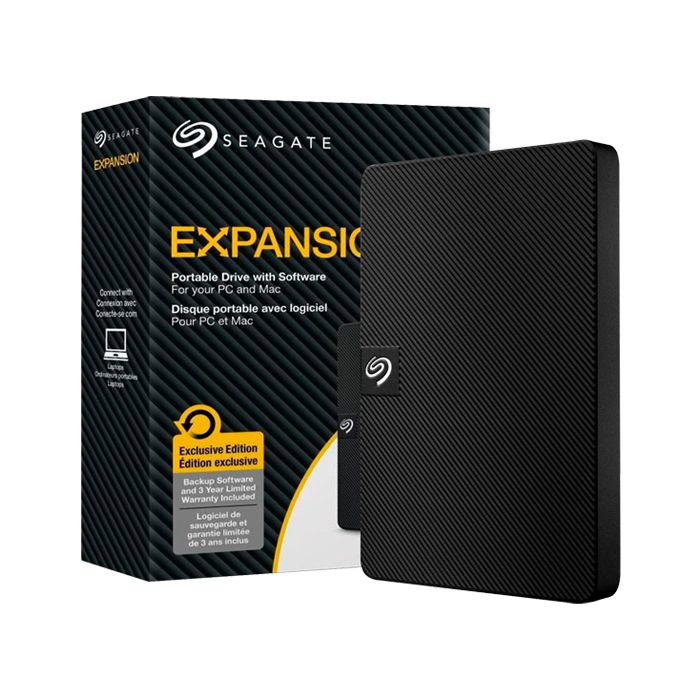 DISCO DURO EXTERNO SEAGATE EXPANSION STKM2000400, 2TB, USB 3.0, NEGRO