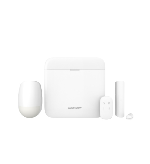 KIT ALARMA HIKVISION DS-PWA96 96 ZONAS, 3G/4G. INCLUYE PANEL, PIR, MAGNETICO Y PULSADOR