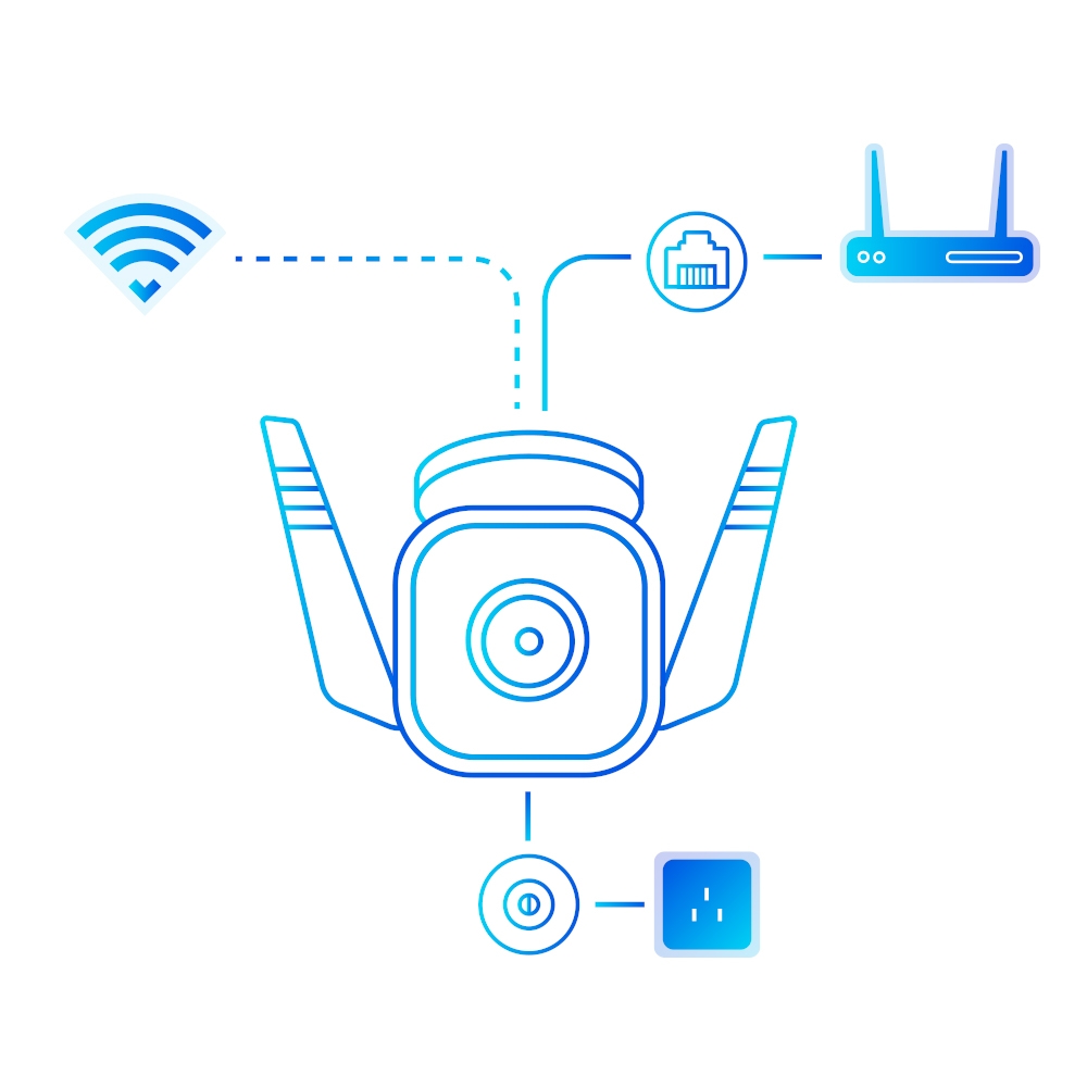CAMARA IP WIFI TP-LINK TAPO C310, 1080P, DIA/NOCHE, EXTERIORES