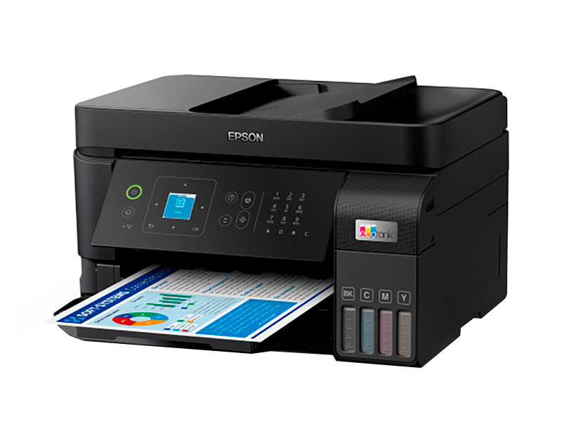 Impresora Multifuncional EPSON L5590, Imprime, Escanea, Copia, Usb, Wifi, Pantalla, Fax, Lan, Adf