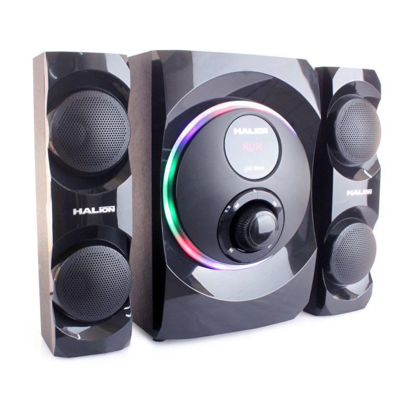 PARLANTE 2.1 HALION MOON G63 150W, RADIO FM / BLUETOOTH / KARAOKE / USB /SD