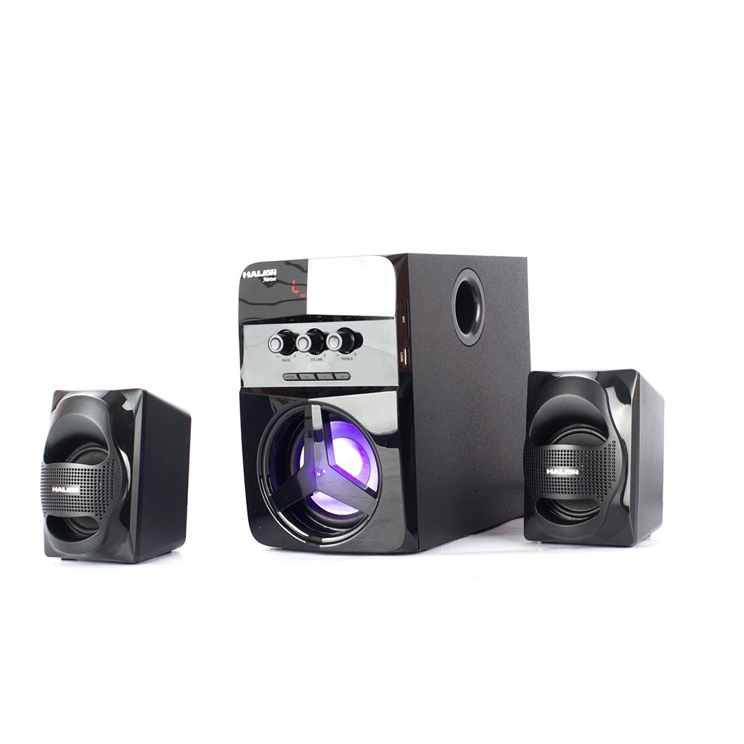 PARLANTE 2.1 HALION NORTON HA-K37 POWER 80W, LED, RADIO FM / BLUETOOTH / KARAOKE / USB /SD