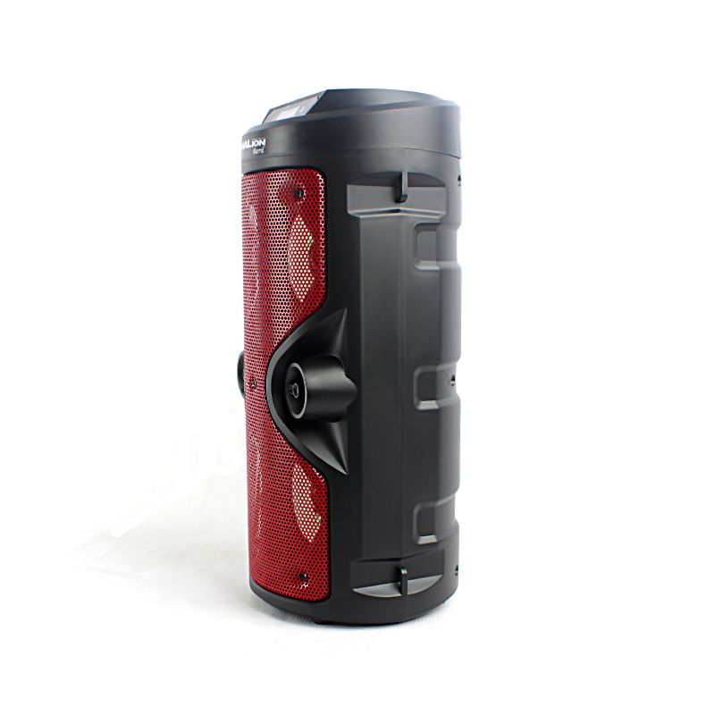 PARLANTE CON BATERIA HALION BARRIL HA-M4 2x4" 80W, LED, RADIO FM / BLUETOOTH / KARAOKE / USB /SD