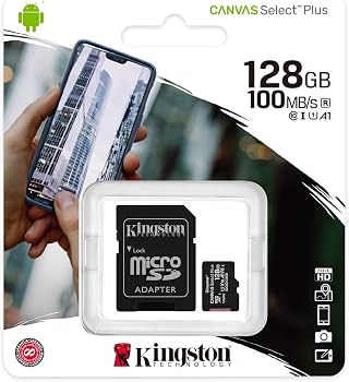 MEMORIA MICRO SD KINGSTON CANVAS 128GB, SDCS2/128GB