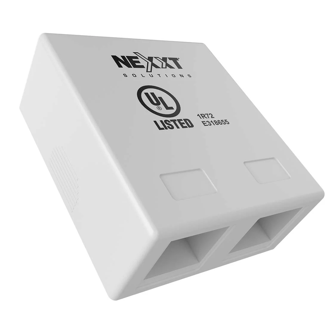 Nexxt Unloaded Surface Mount Box 2 Port White