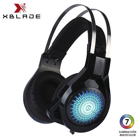 AUDIFONO CON MICROFONO GAMER XBLADE SLAYER 7 LIGHT BLACK (GXB-HG8935)