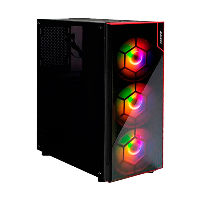 CASE AVATEC CERTIFICADO ( CCA-4902BR ) 450W, NEGRO