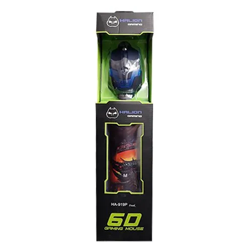 MOUSE GAMER + PAD LOTUS HALION HA-M264P RGB
