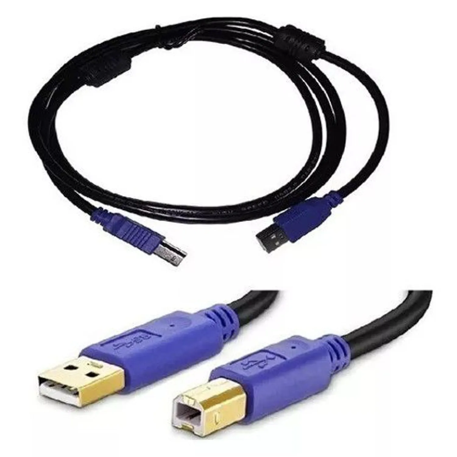 CABLE USB PARA IMPRESORA (A-MALE TO B-MALE) NEGRO 5M