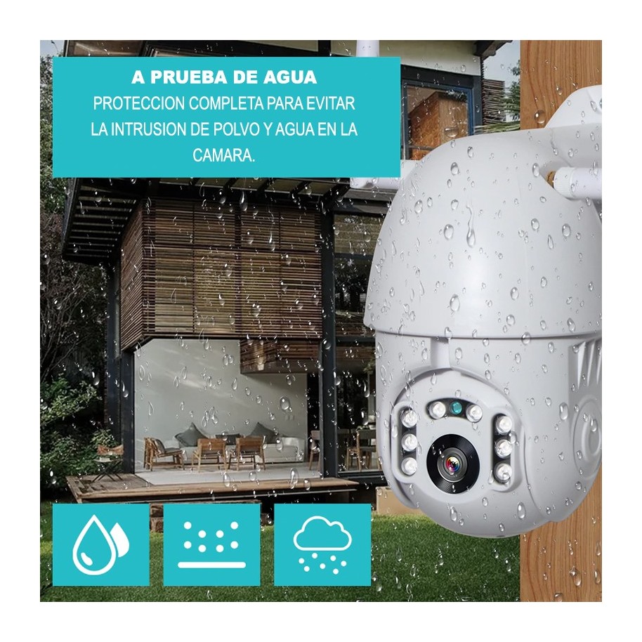 CAMARA DOMO EXTERIOR V307R(WN), 1080P, WIFI, EXTERIOR, BLANCO