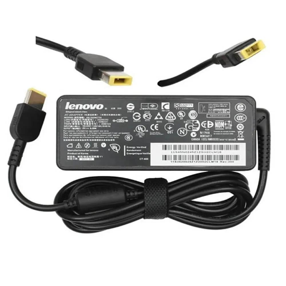 CARGADOR LAPTOP LENOVO 20V 3.25 A PUNTA USB