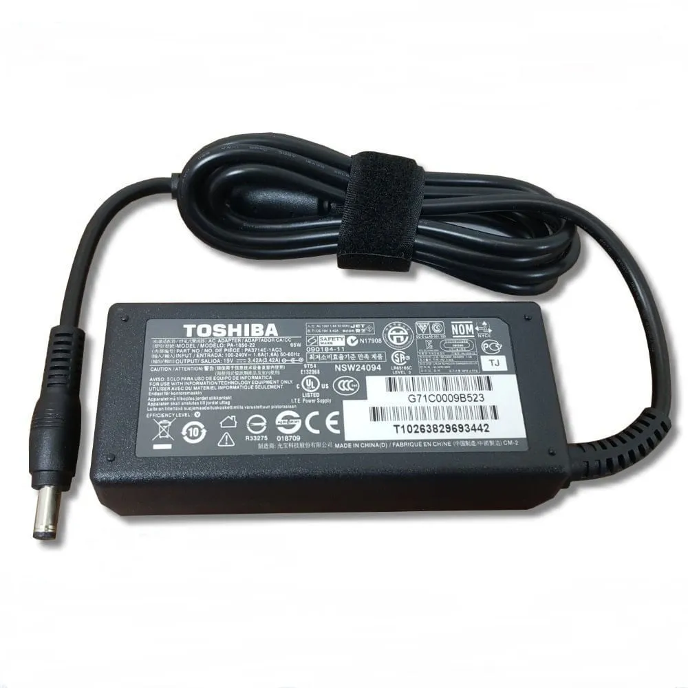 CARGADOR LAPTOP TOSHIBA 19V 3.42A