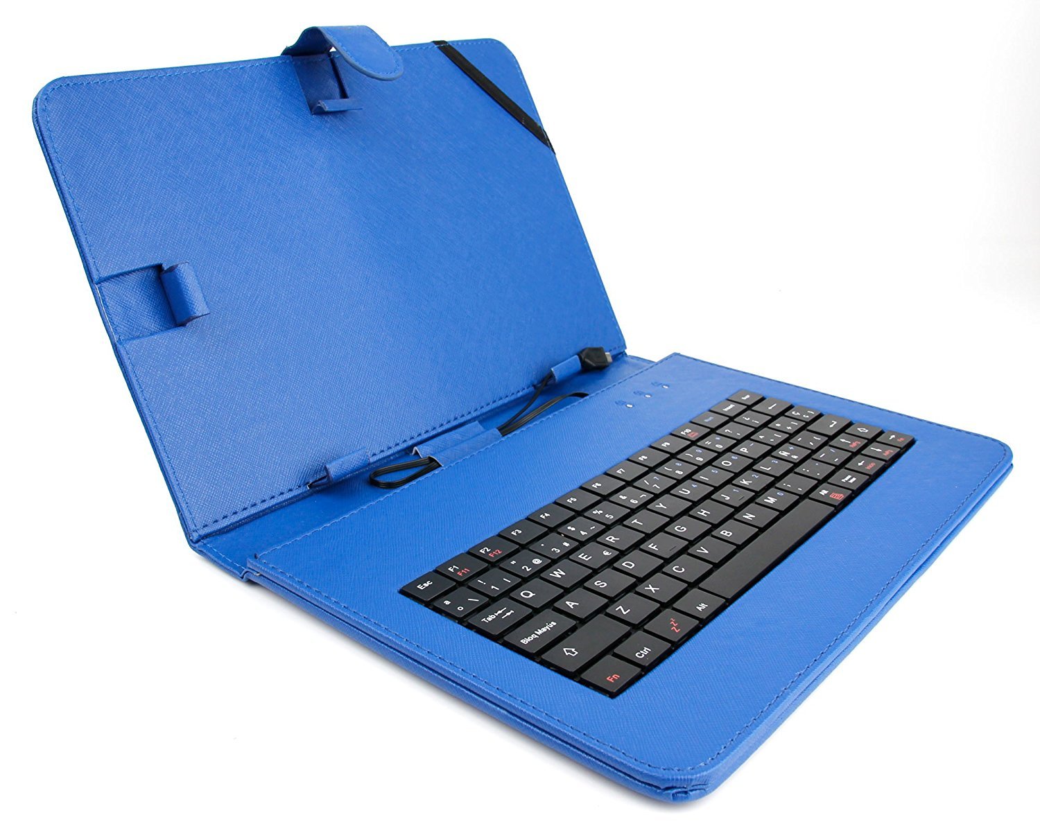 FUNDA TECLADO TABLET SKILL KC-137A-LB 7", MICRO USB, OEM, CELESTE