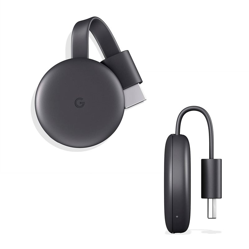 GOOGLE CHROMECAST 3 FHD HDMI STREAMING MEDIA PLAYER, NEGRO