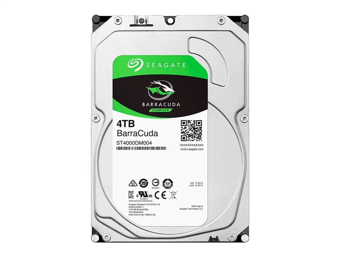 Disco duro Seagate Barracuda ST4000DM004, 4TB, SATA 6.0 Gbps, 5400 RPM, 3.5"