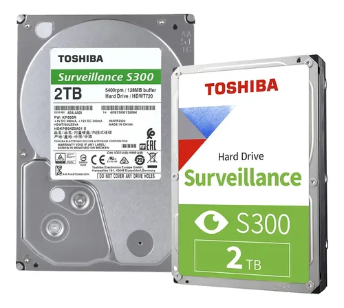 Disco duro Toshiba Surveillance S300, 2TB SATA 6.0Gb/s, 5400rpm, 128MB Cache, 3.5"