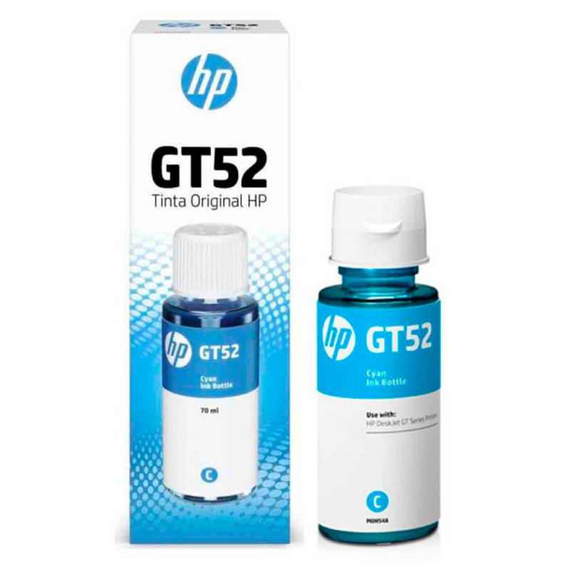 Tinta HP GT52 Azul, 70ml
