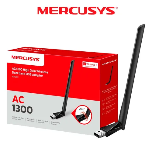 Adaptador USB Mercusys MA30H WiFi Doble Banda AC1300