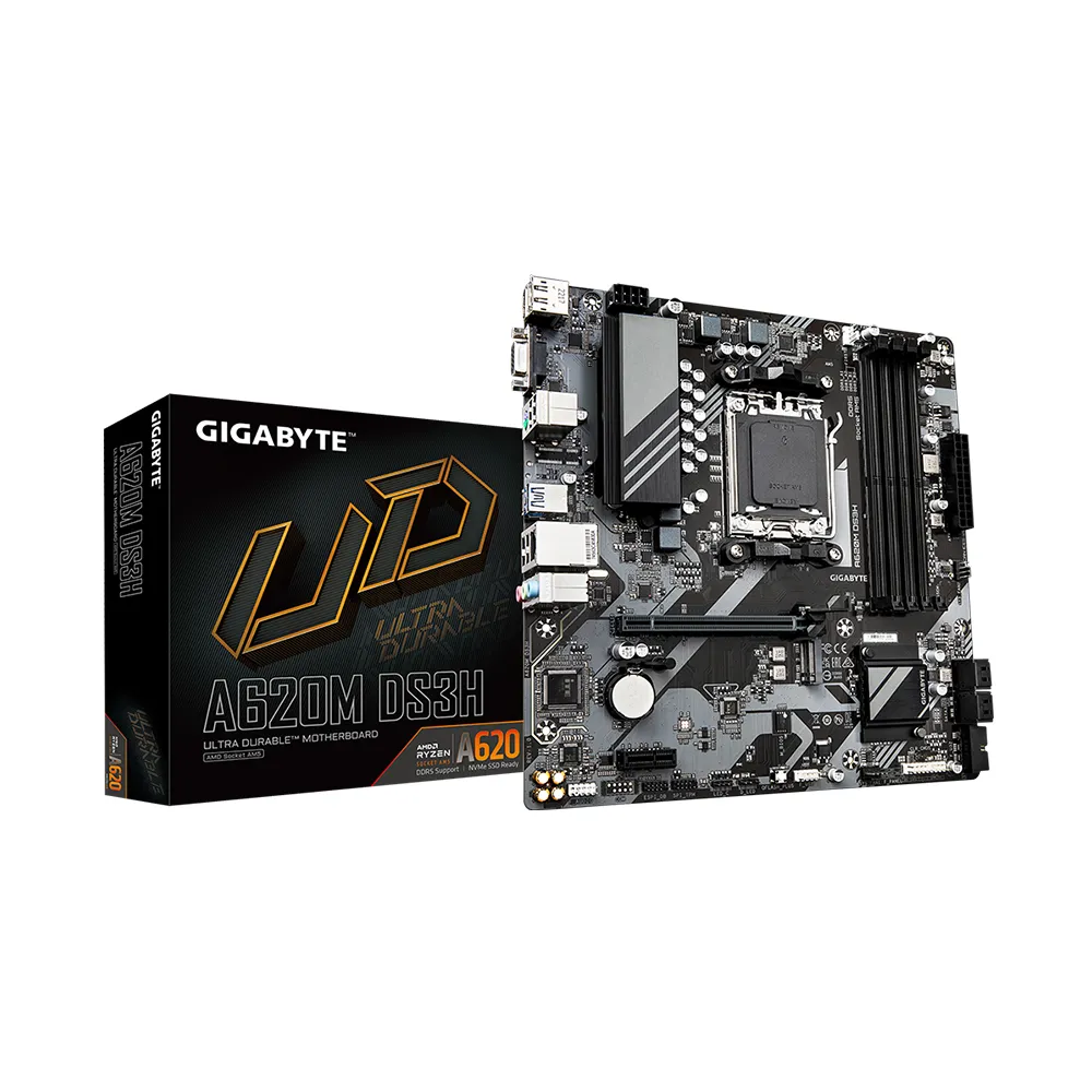 Motherboard Gigabyte A620M DS3H (rev. 1.0) Chipset AMD A620, Socket AM5, Micro ATX