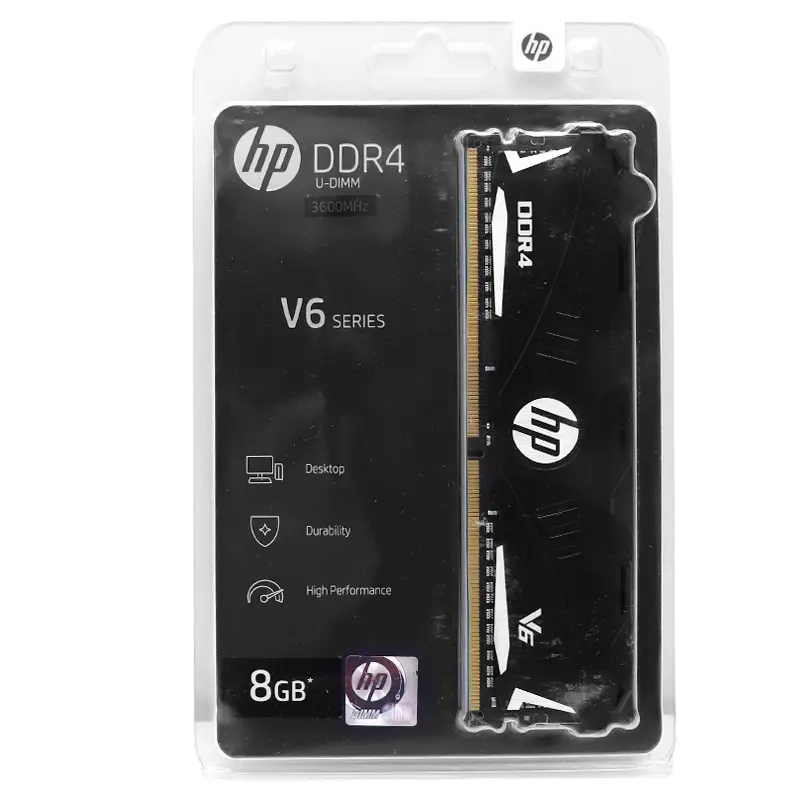 Memoria Ram HP V6 Series, 8GB, DDR4, 3600 MHz, PC4-28800, CL-18, 1.35V