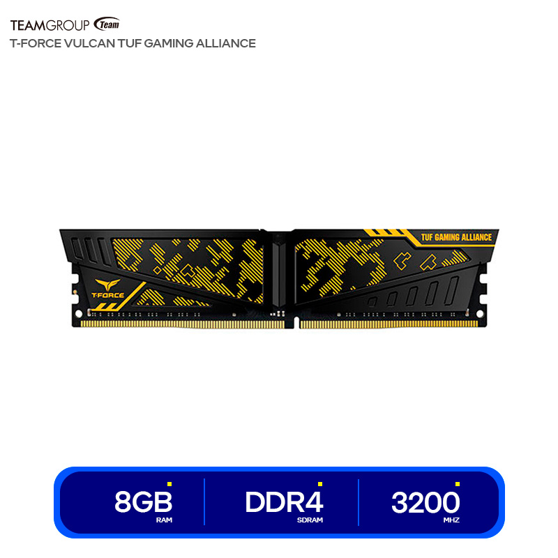MEMORIA TG T-FORCE VULCAN TUF, 8GB DDR4-3200 MHZ, CL16, 1.35V