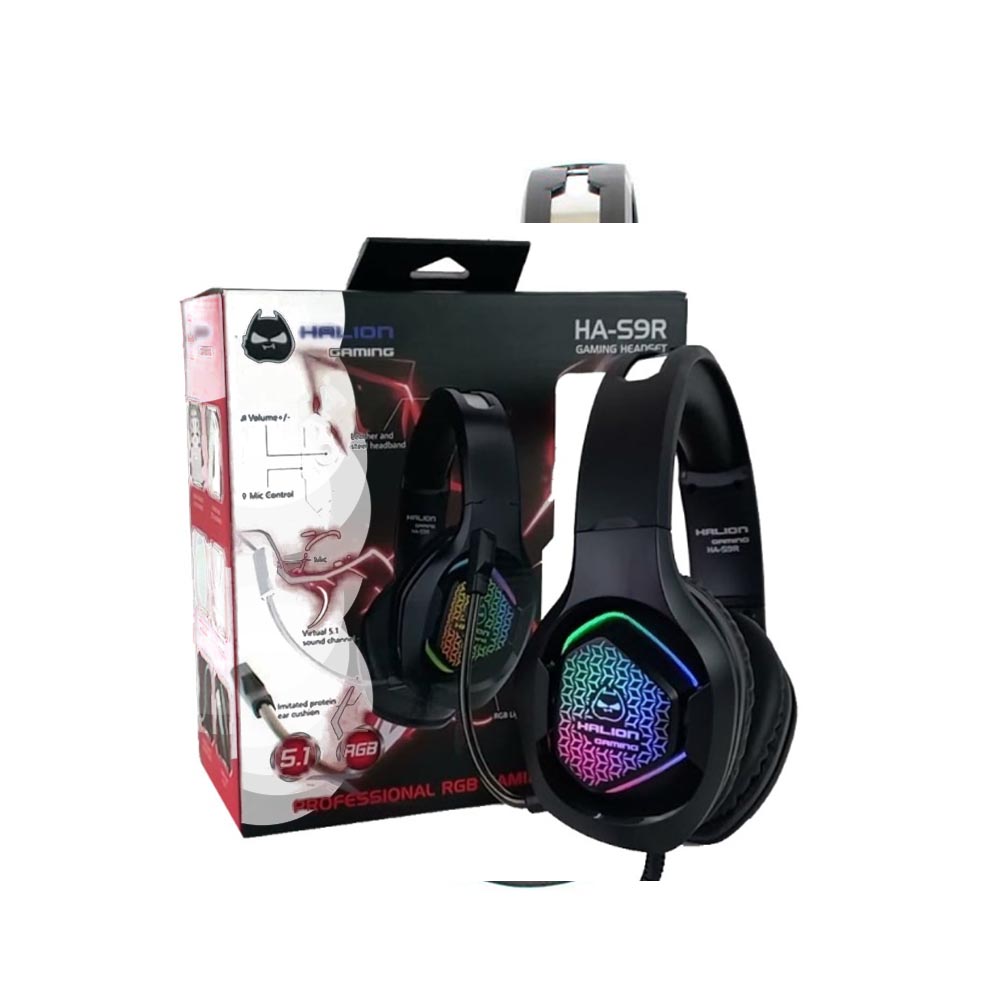 HEADSET GAMER HALION HA-S9R RGB