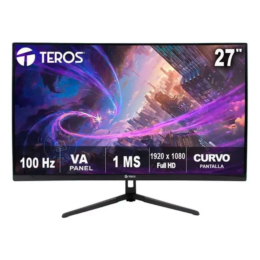 Monitor Teros TE-2732S, 27" VA, 100Hz, 1920x1080, Full HD, HDMI, DP, VESA, FREESYNC