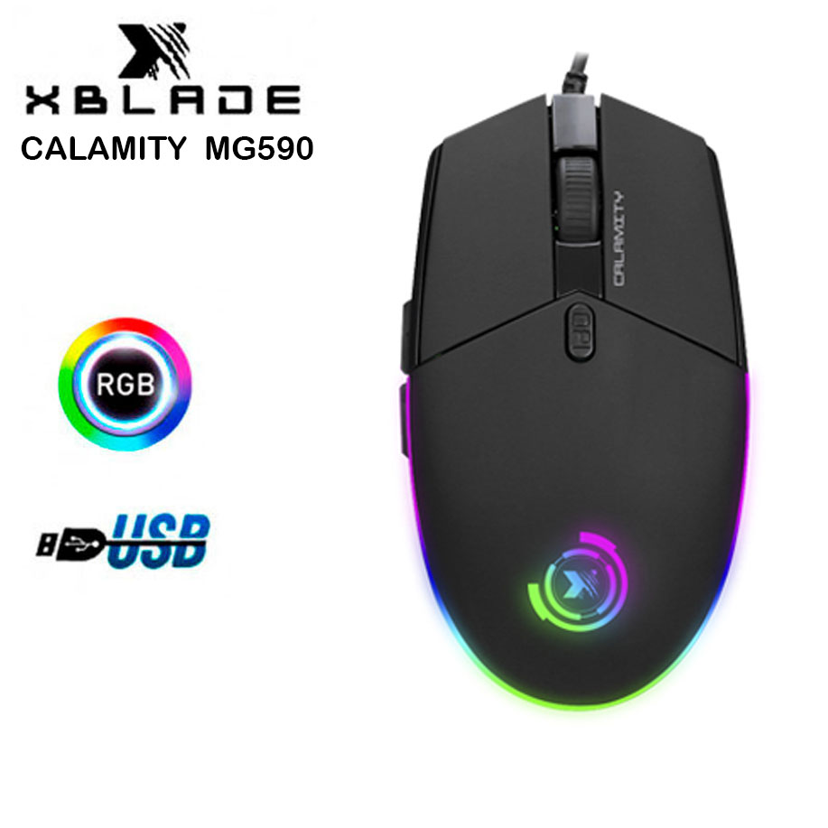 MOUSE GAMER XBLADE ELITE CALAMITY 6400 DPI RGB PROGRAMABLE BLACK, GXB-MG590