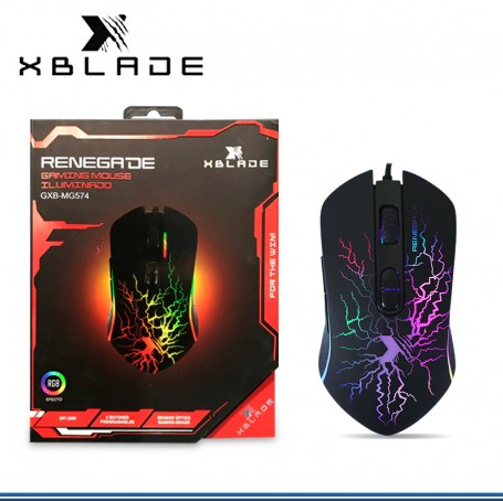 MOUSE GAMER XBLADE RENEGADE 3200 DPI RGB PROGRAMABLE BLACK (GXB-MG574)