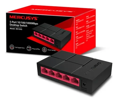 Switch MERCUSYS MS105G 5 Puertos RJ45 Gigabit