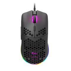 Mouse gamer TEROS TE-1232G, DPI hasta 7200, RGB, 7 botones, óptico, negro