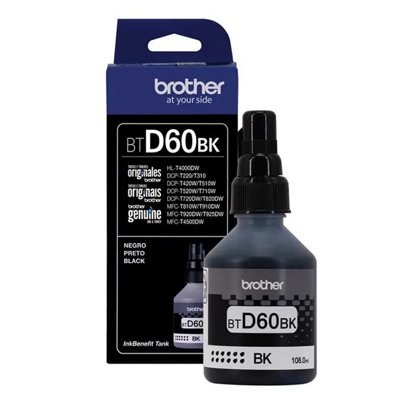 TINTA BROTHER BTD60BK, NEGRO, 108ML, T310/ T510/ T710