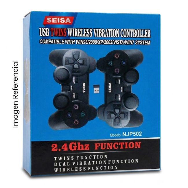 JOYSTICK INALAMBRICO 2.4G 2 EN 1 PARA PC A PILAS NJP502