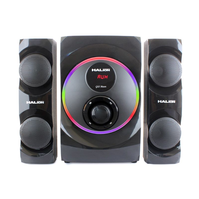 PARLANTE 2.1 HALION MOON G63 150W, RADIO FM / BLUETOOTH / KARAOKE / USB /SD