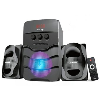 PARLANTE 2.1 HALION YORK HA-K39 80W, LED, RADIO FM / BLUETOOTH / KARAOKE / USB /SD