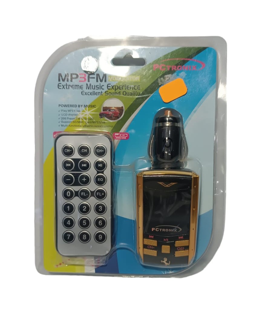 TRANSMISOR MP3FM PCTRONIX PARA AUTO
