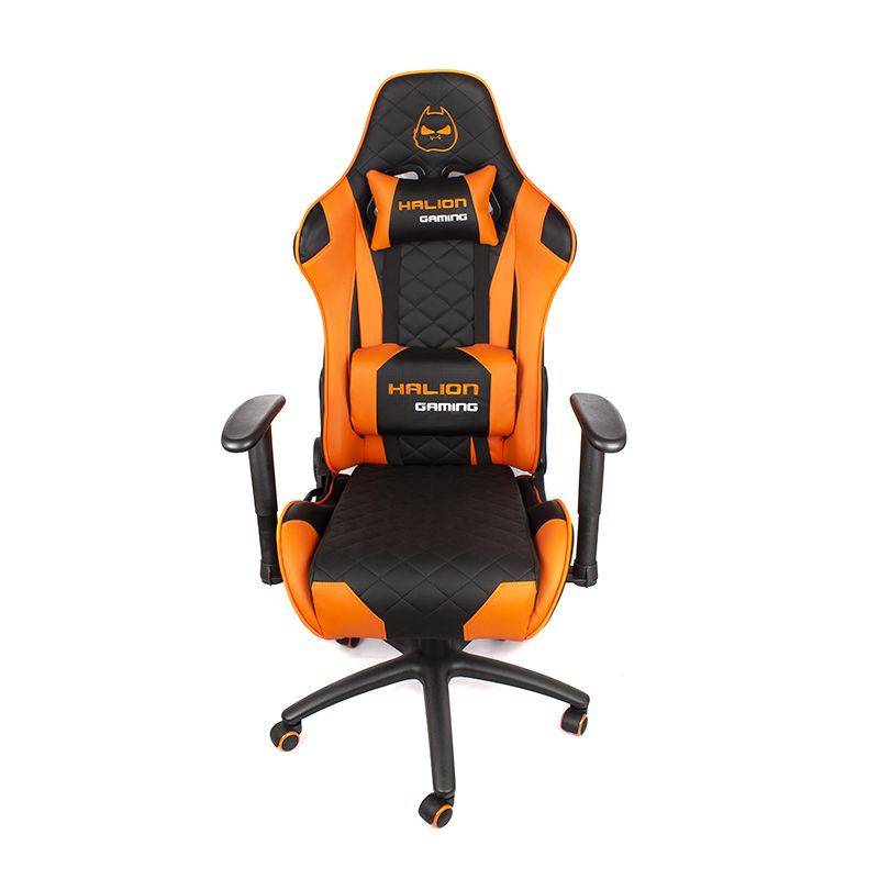 SILLA GAMER HALION HA-S41 NEGRO/NARANJA