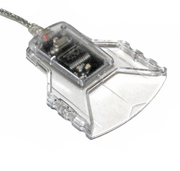 LECTORA DE TARJETA INTELIGENTE, TYPE C (Smart Card Reader, Lector DNI electronico multifuncion) CT30, CLEAR, USB - TYPE C, Steelle & Decker