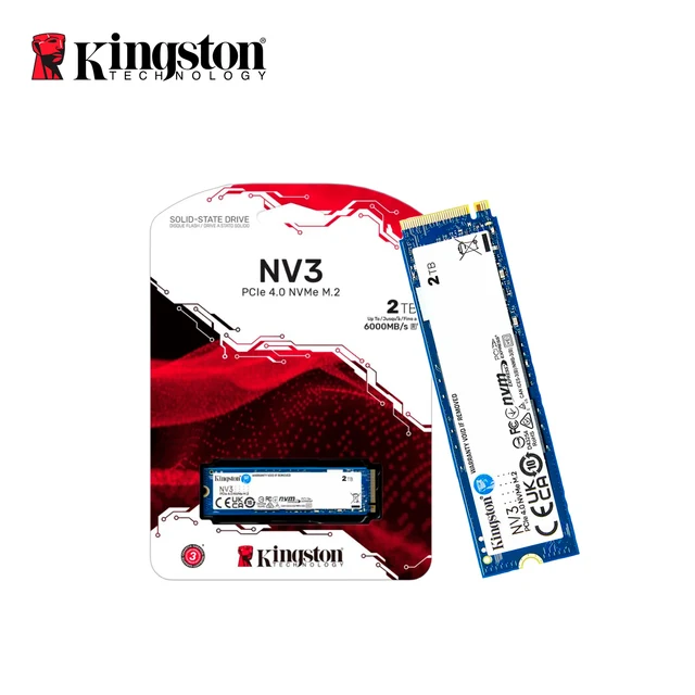 Unidad en estado solido Kingston 2000GB NV3 PCIe 4.0 NVMe M.2 SSD