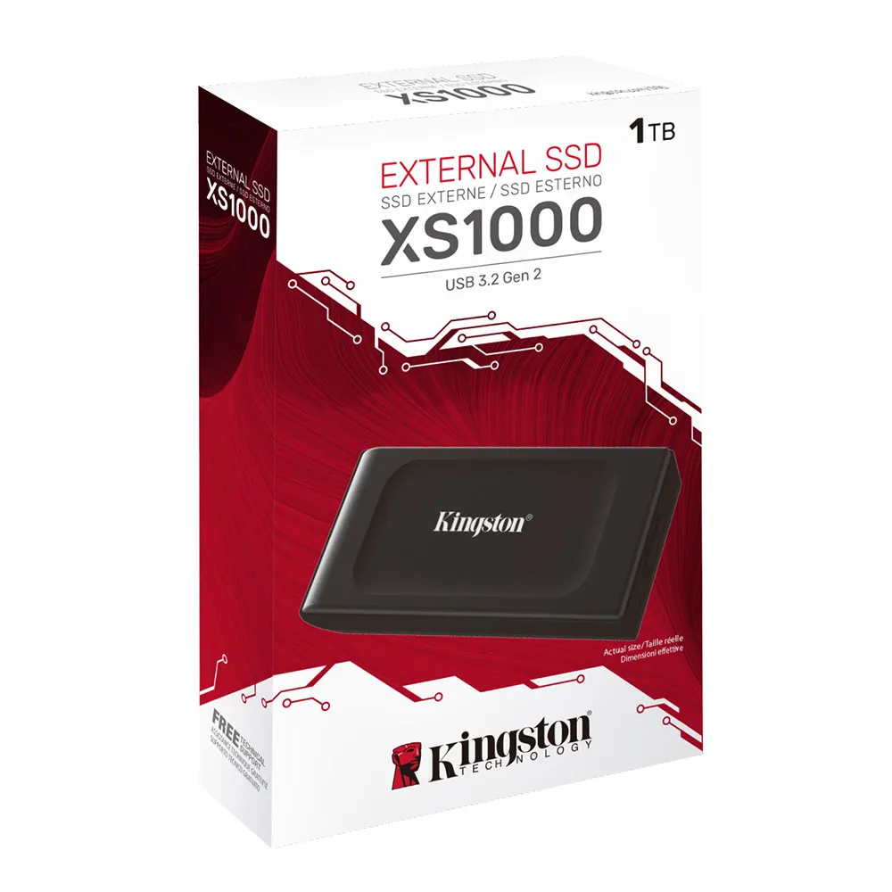 SSD EXTERNA KINGSTON XS1000 1TB, USB 3.2 GEN 2, TIPO C