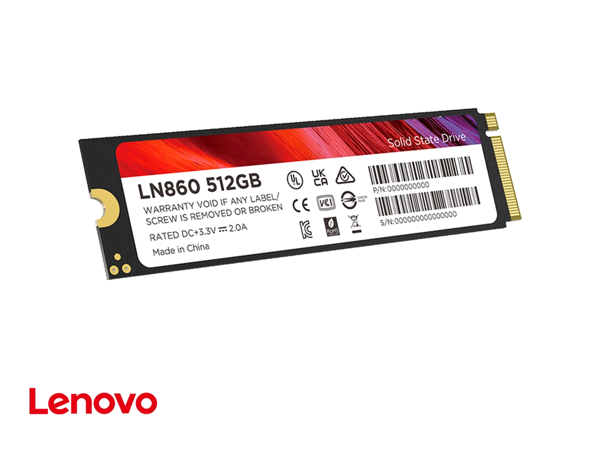 Unidad en estado solido Lenovo LN860, 512GB, M.2 2280, PCIe Gen 3 x4, NVMe 1.4