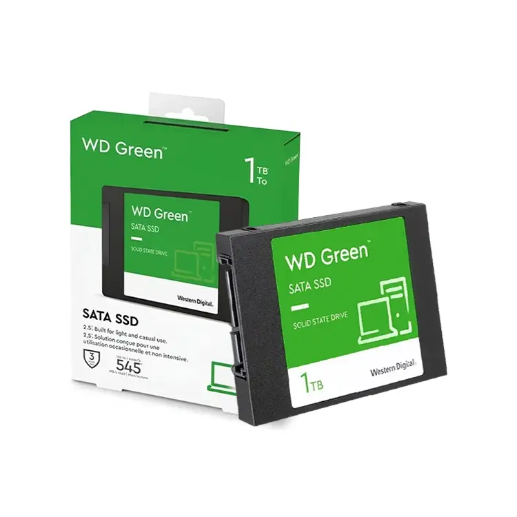 Unidad en estado solido Western Digital Green, WDS100T3G0A, 1TB, SATA 6Gb/s, 2.5", 7mm.