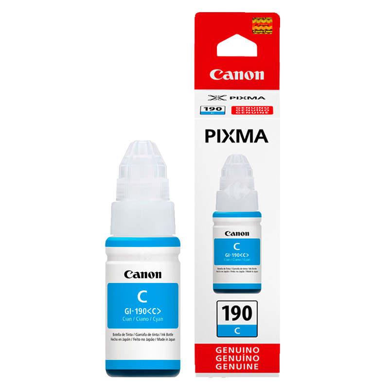 Tinta CANON GI-190 Azul, 70 ml